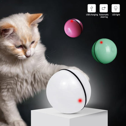 Smart Laser Rolling Cat Toy
